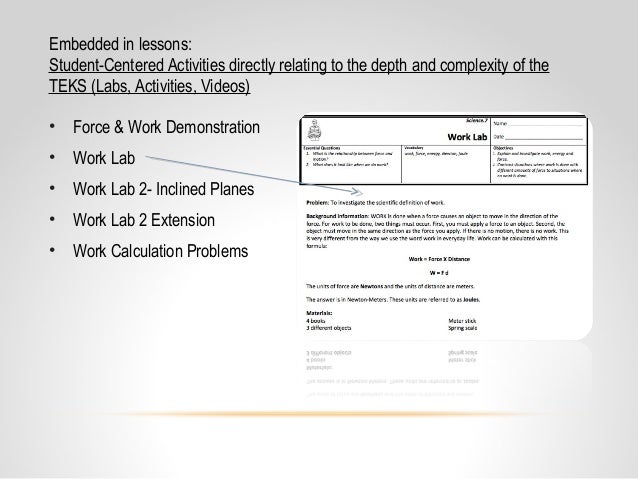 Core Content Coaching: 7th Grade Work and Force