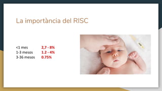 La importància del RISC
<1 mes
1-3 mesos
3-36 mesos
2,7 - 8%
1.2 - 4%
0.75%
 