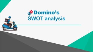 Domino’s
SWOT analysis
 