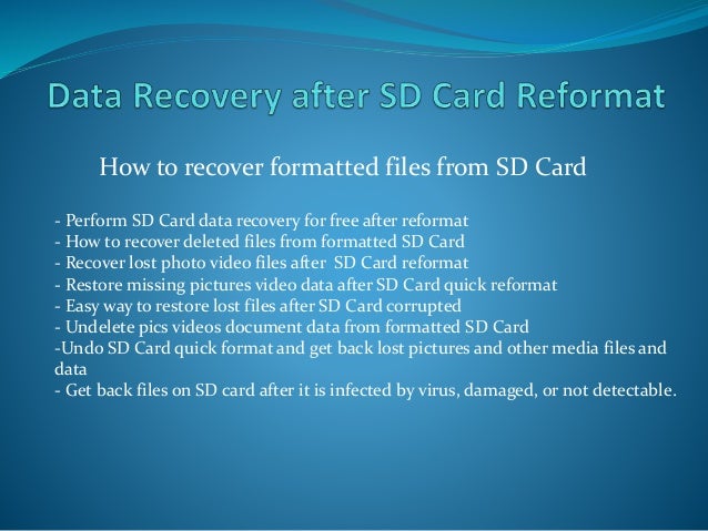 recover files from formatted sd card android without pc recover files from formatted sd card android without pc