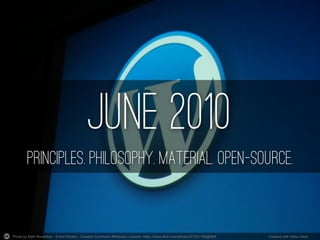 Photo by Mykl Roventine - Event Photos - Creative Commons Attribution License https://www.flickr.com/photos/37321780@N04 Created with Haiku Deck
 