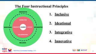 Matatag Development Comprehensive Training on the K to 10 MATATAG Instructional Design ...