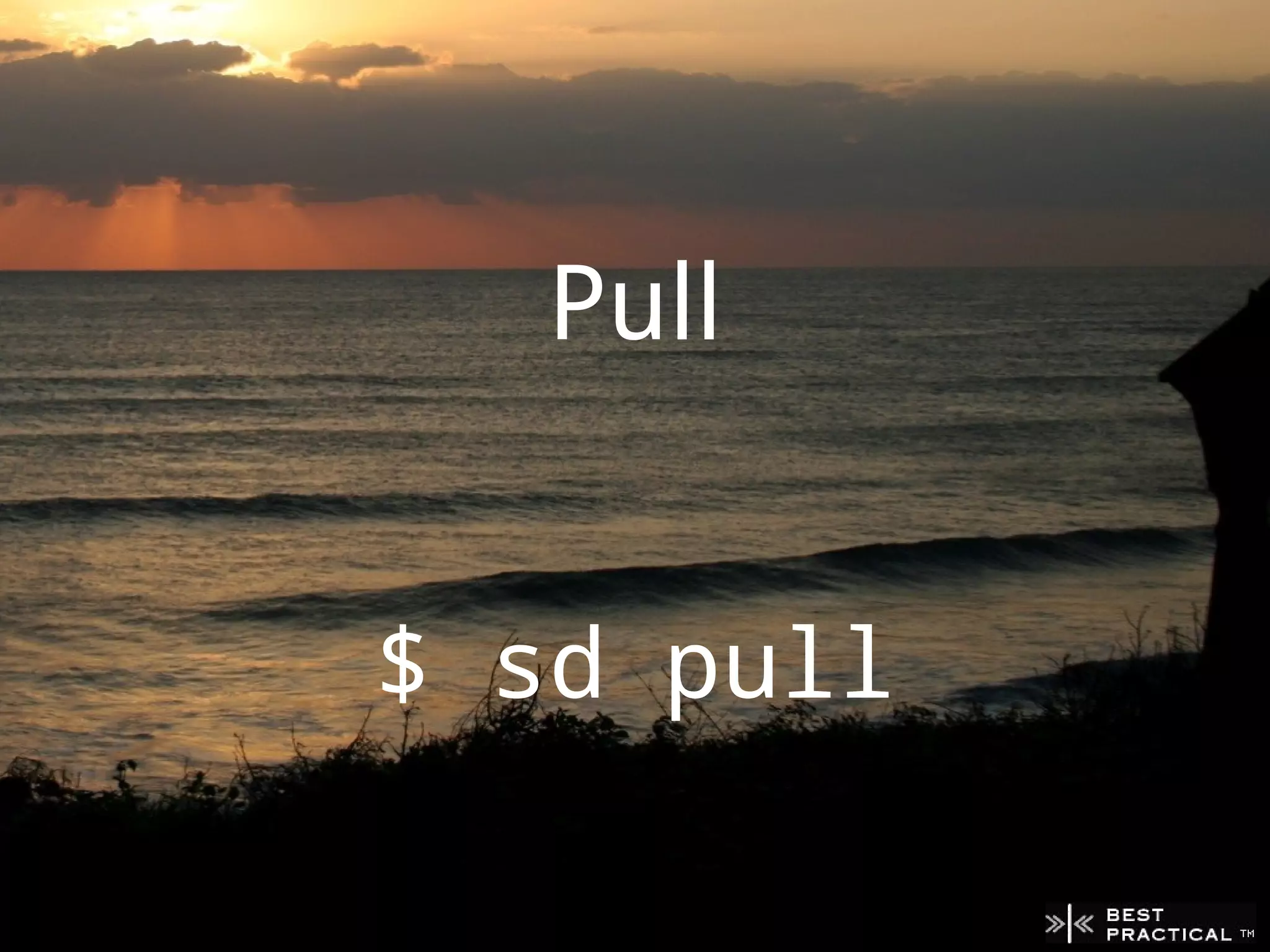 Pull


$ sd pull
 