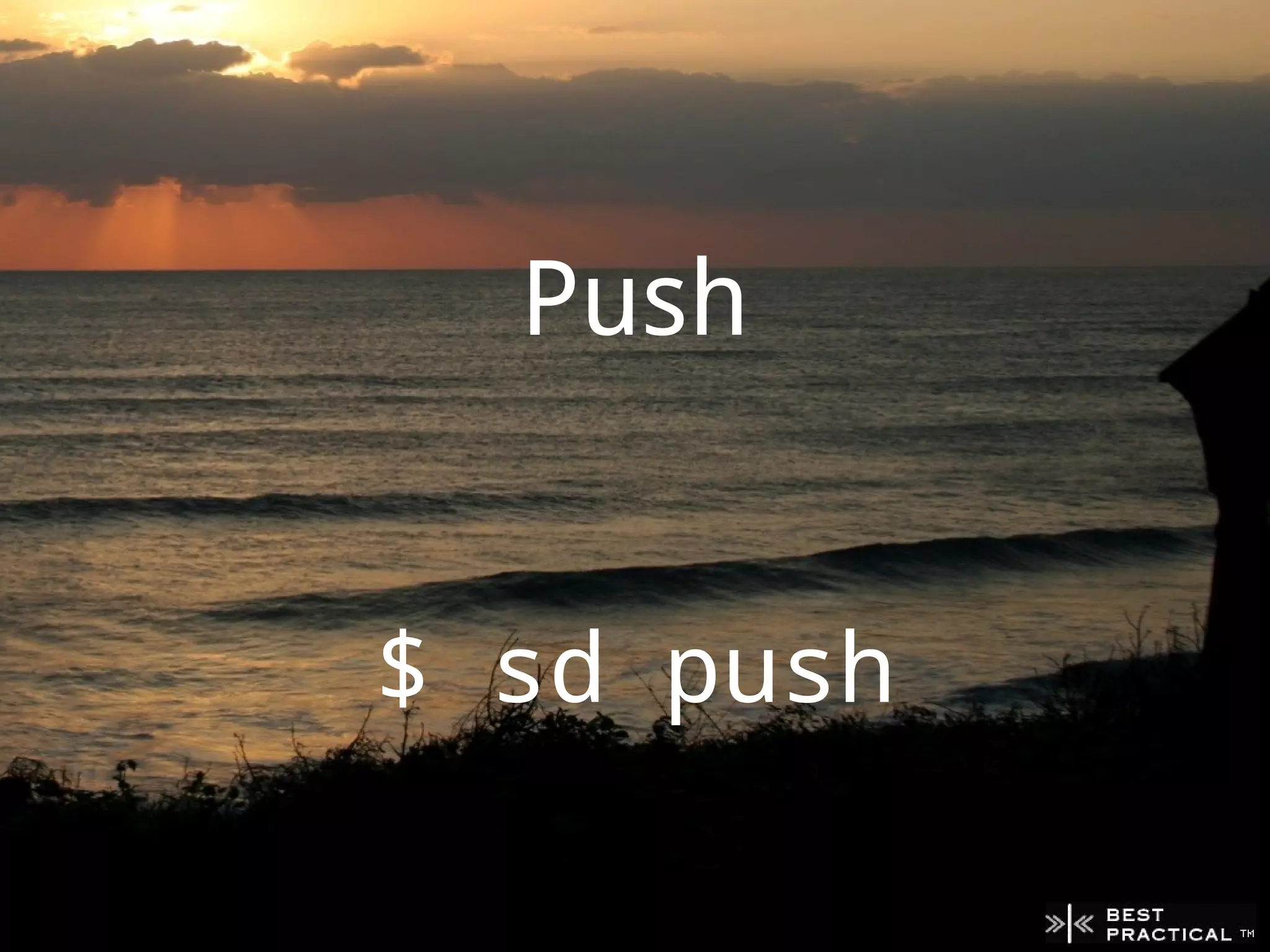 Push


$ sd push
 