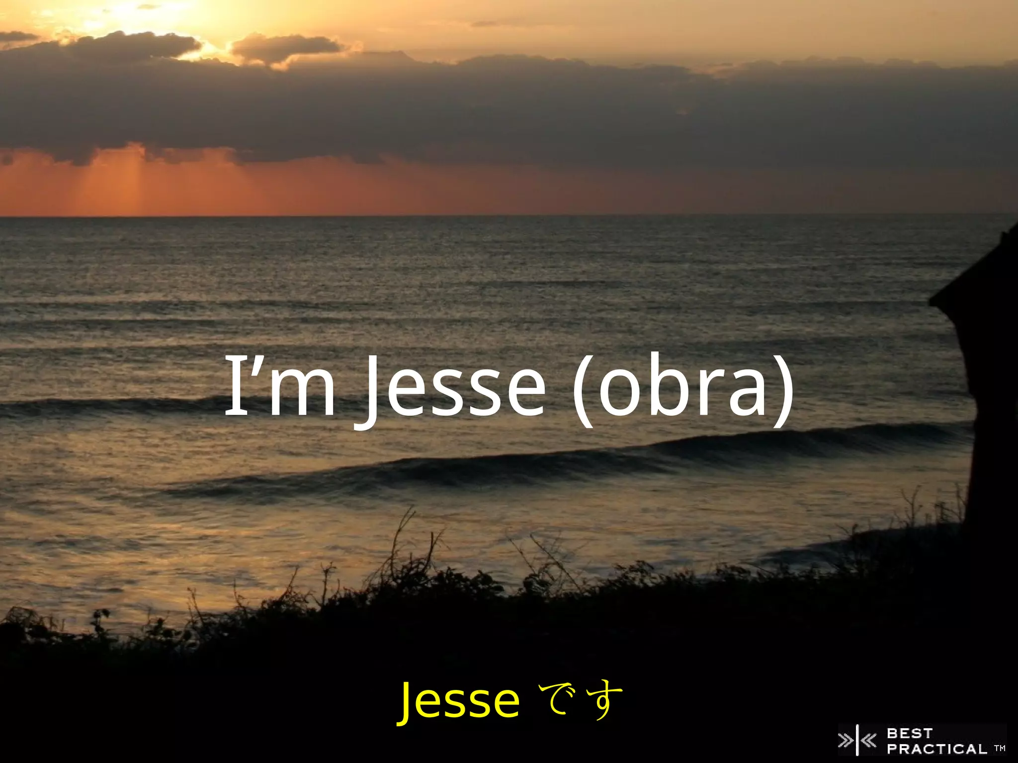 I’m Jesse (obra)


    Jesse です
 