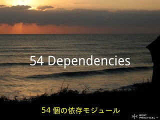 54 Dependencies


 54 個の依存モジュール
 