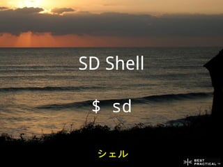 SD Shell

 $ sd

  シェル
 