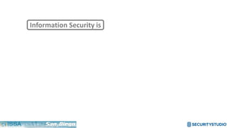 Information Security is
 