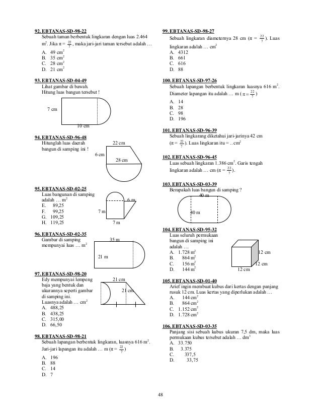 Kumpulan Soal Matematikasd