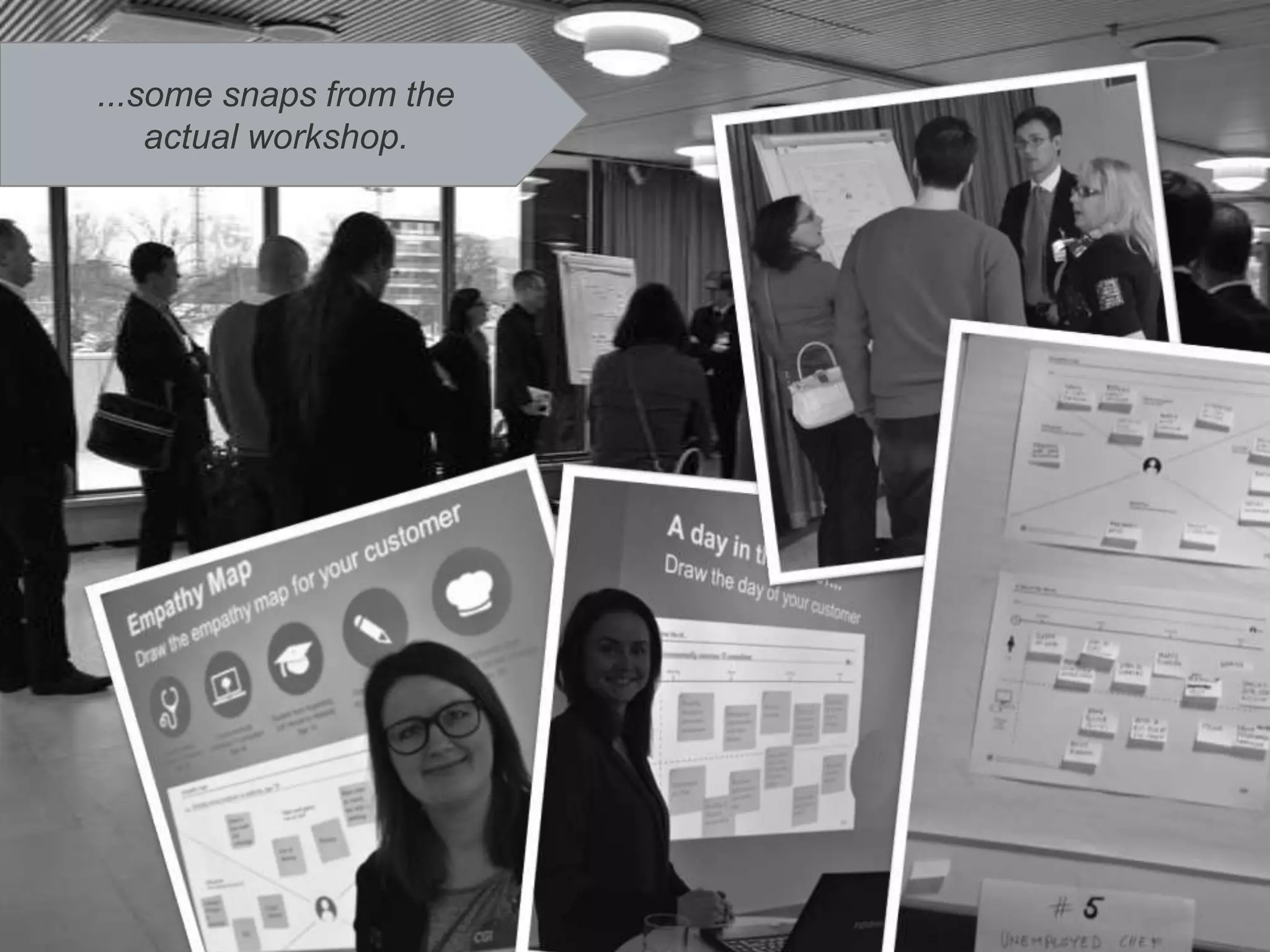 ...some snaps from the
    actual workshop.
 