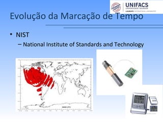Evolução da Marcação de Tempo
• NIST
– National Institute of Standards and Technology
 