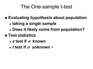 -SD 12 Comparing Means - One & Paired-sample t-test.ppt