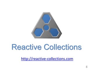 Reactive Collections
http://reactive-collections.com
8
 
