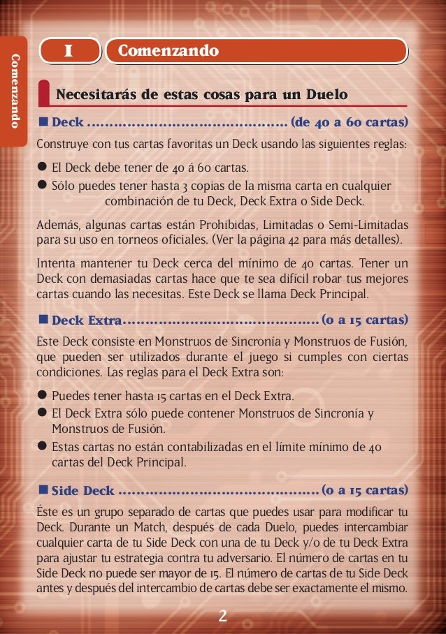 YUGIOH MANUAL