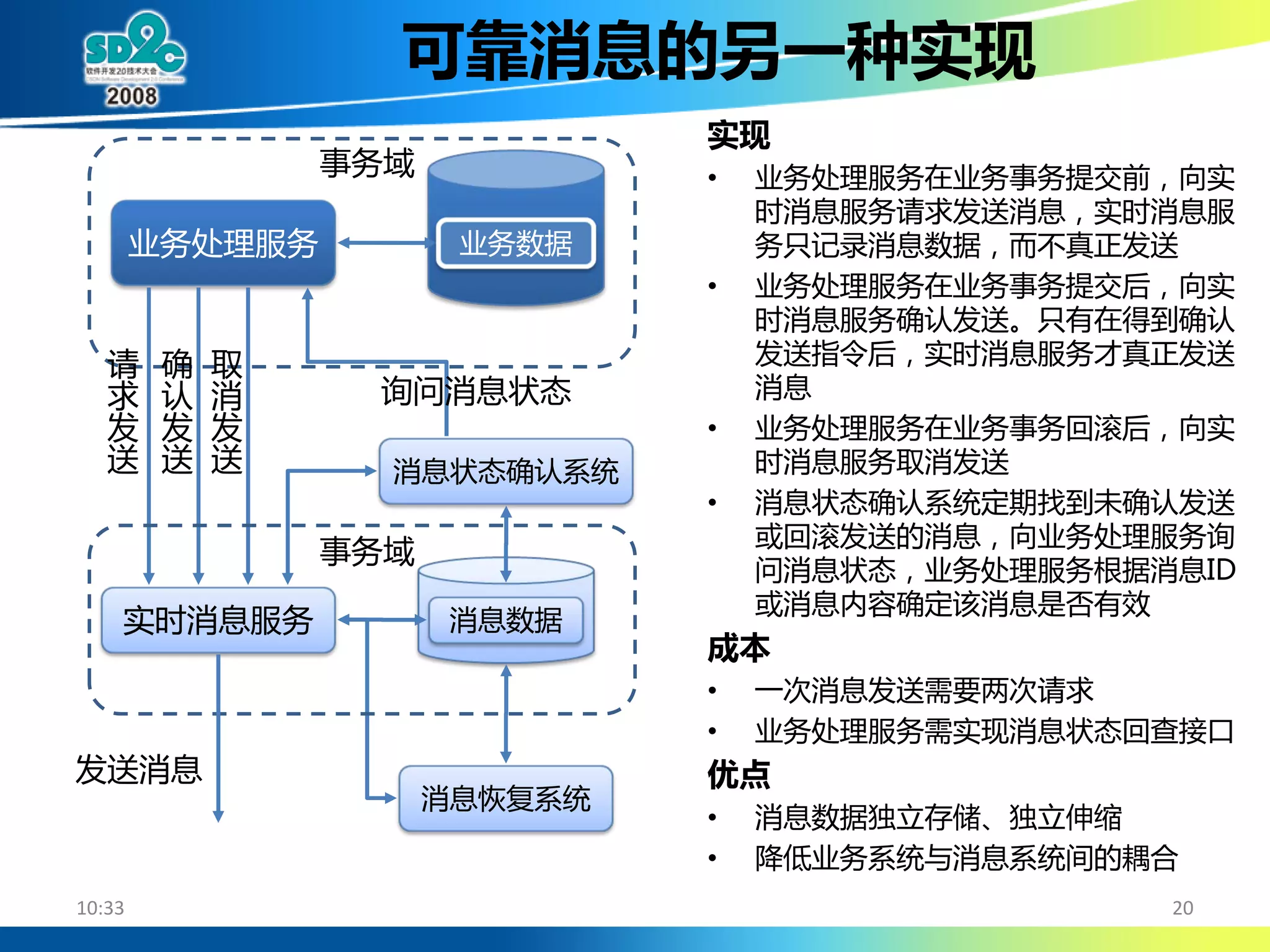 大规模SOA系统中的分布事务处理 (DTP By Alipay Cheng Li)