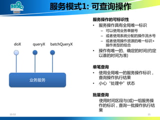 大规模SOA系统中的分布事务处理 (DTP By Alipay Cheng Li)