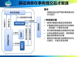 大规模SOA系统中的分布事务处理 (DTP By Alipay Cheng Li)