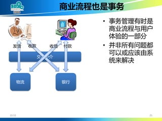 大规模SOA系统中的分布事务处理 (DTP By Alipay Cheng Li)