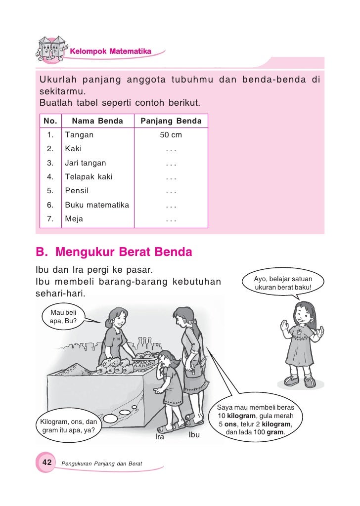 tepung gram mengukur 100 cara matematika Sd2mat sumanto gemar