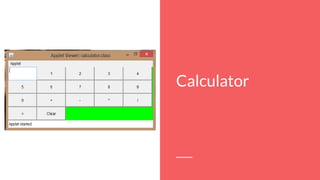 Applets in Java | PPTX