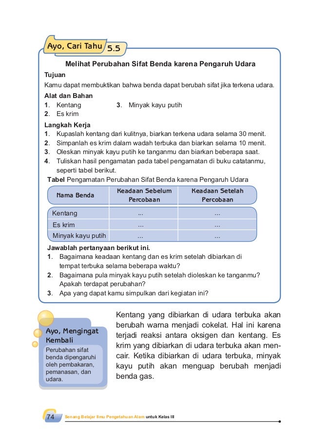 Senang Belajar Ipa Kelas 3