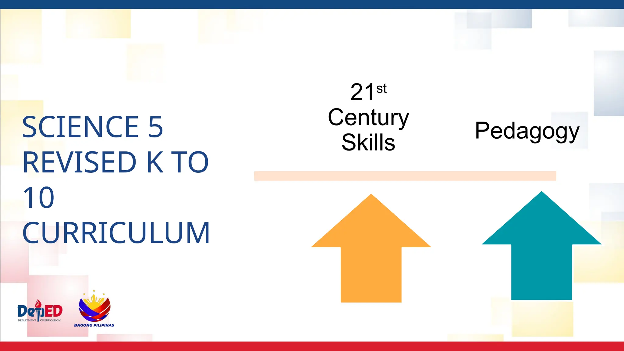 SCIENCE 5
REVISED K TO
10
CURRICULUM
Pedagogy
21st
Century
Skills
 