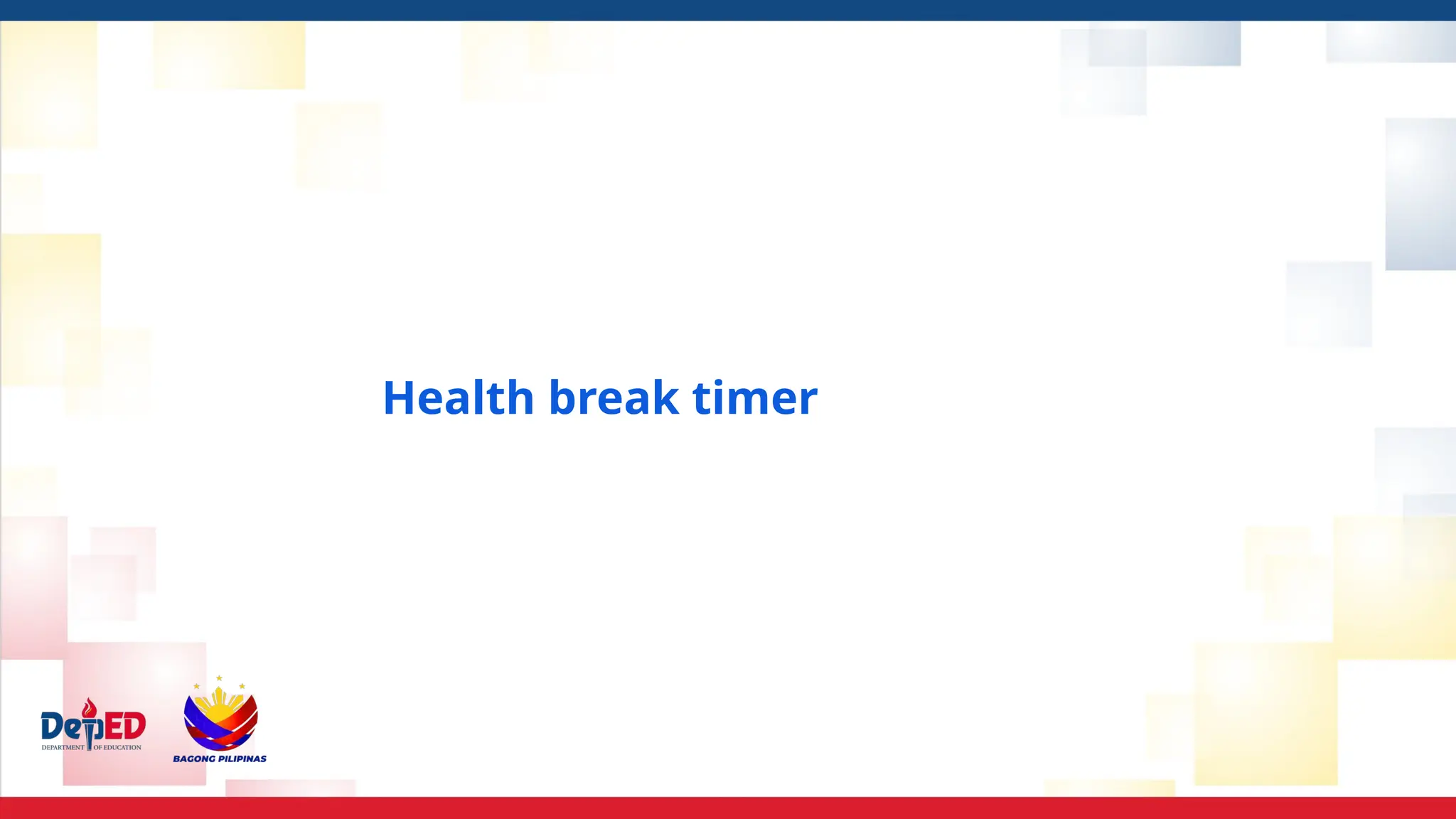 Health break timer
 