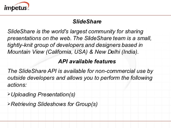 slideshare api