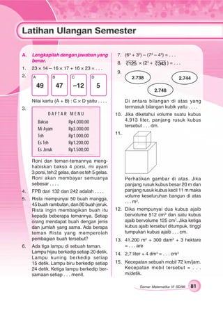 Intan mempunyai 2 buah kubus dengan volume 6.859 dan 10.648 berapa selisih panjang sisi kubus intan