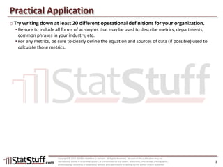 Compiling Operational Definitions with Matt Hansen at StatStuff