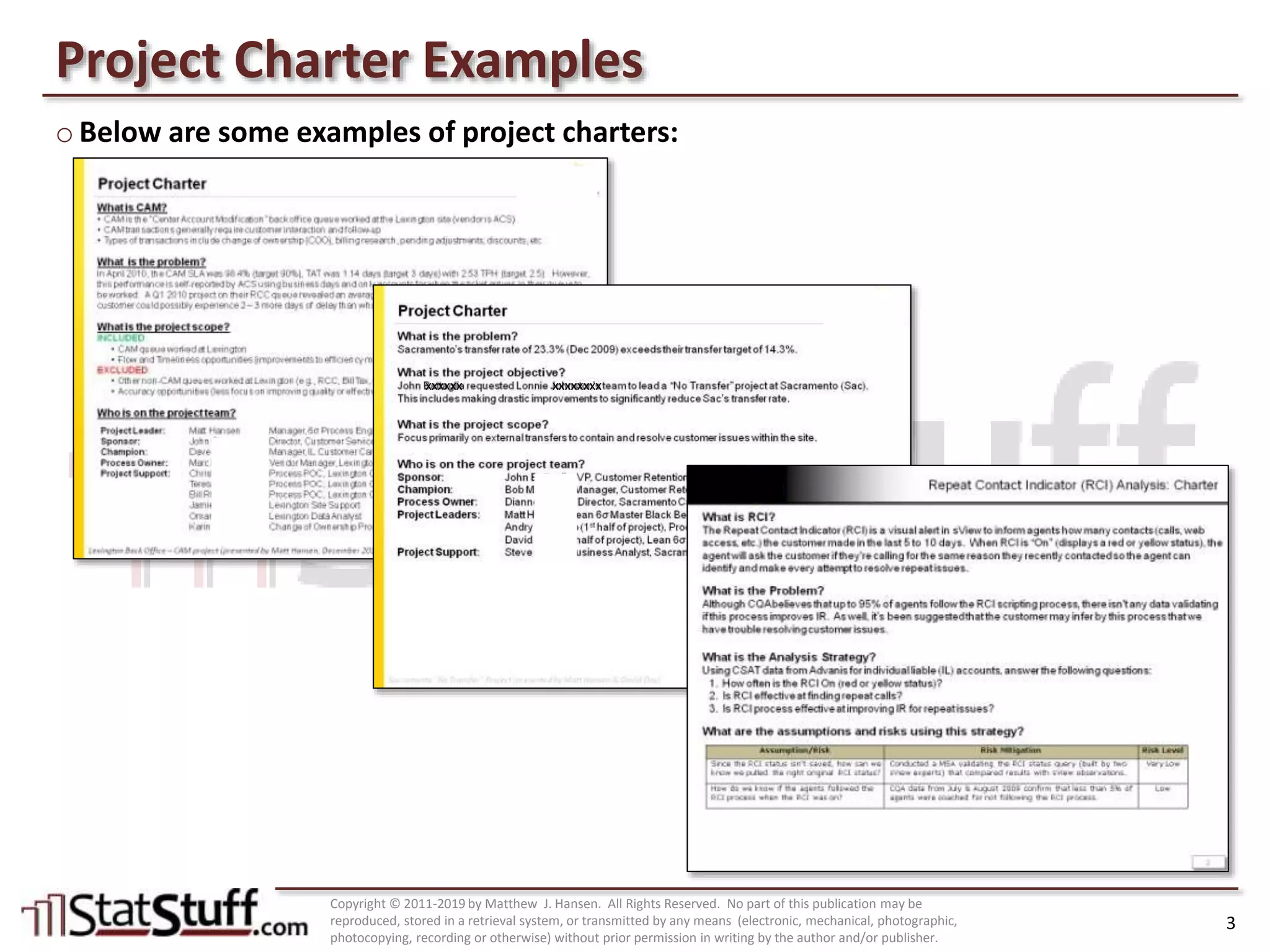 Building a Project Charter with Matt Hansen at StatStuff
