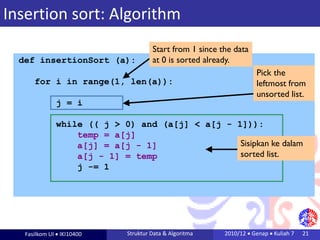 Python Sorting Algorithm Variants like Merge,Quick etc | PDF