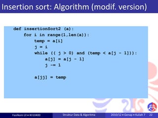 Python Sorting Algorithm Variants like Merge,Quick etc | PDF