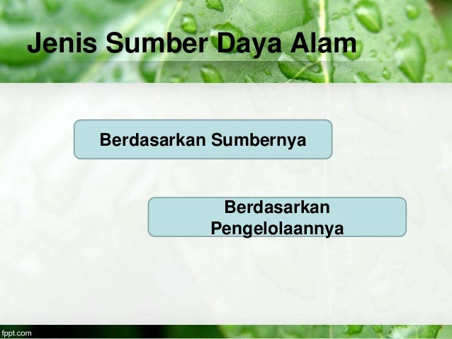 Sumber Daya Alam untuk SD Kelas 3