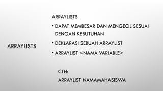 struktur data dan algoritma week 5 - TAU | PPTX