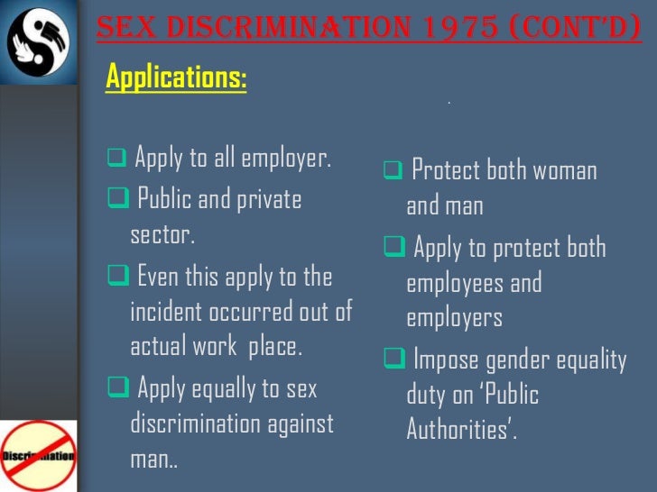 sex discrimination act in sport sex discrimination act in sport