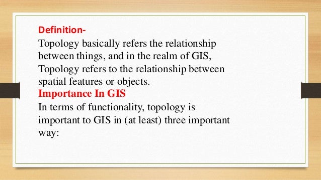 What Is Topology In Gis