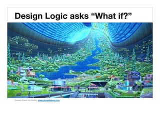 Design Logic asks “What if?”!




Donald Davis for NASA, www.donalddavis.com!
 