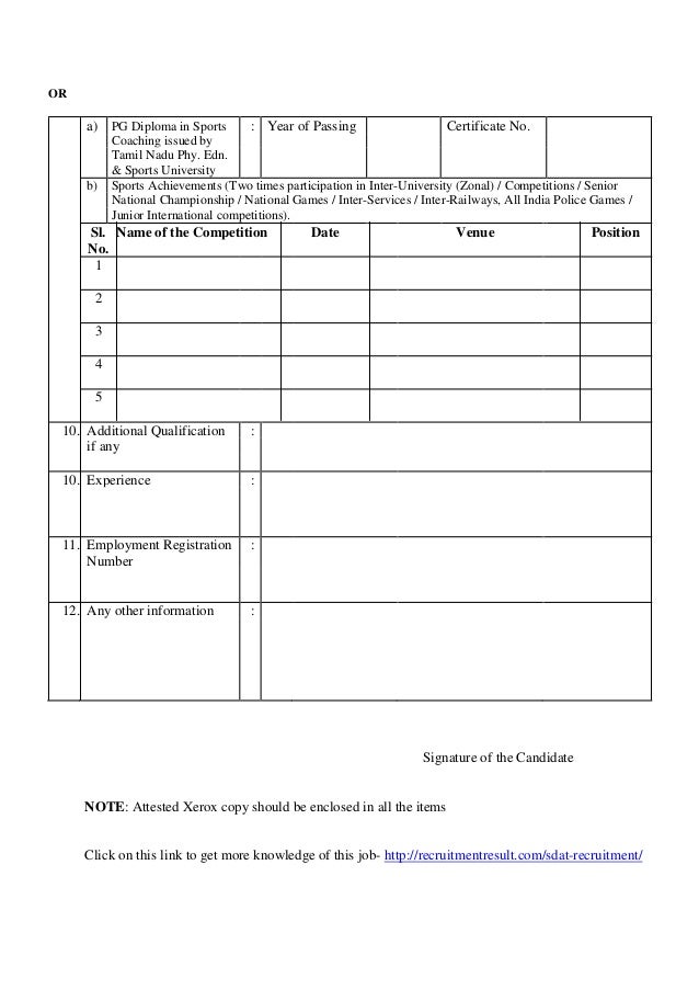 sdat recruitment 2015 coach 38 vacancies application form job application for sports authority