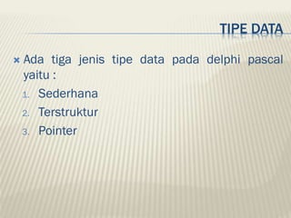 Sd bab 1 (pengantar struktur data) | PPTX