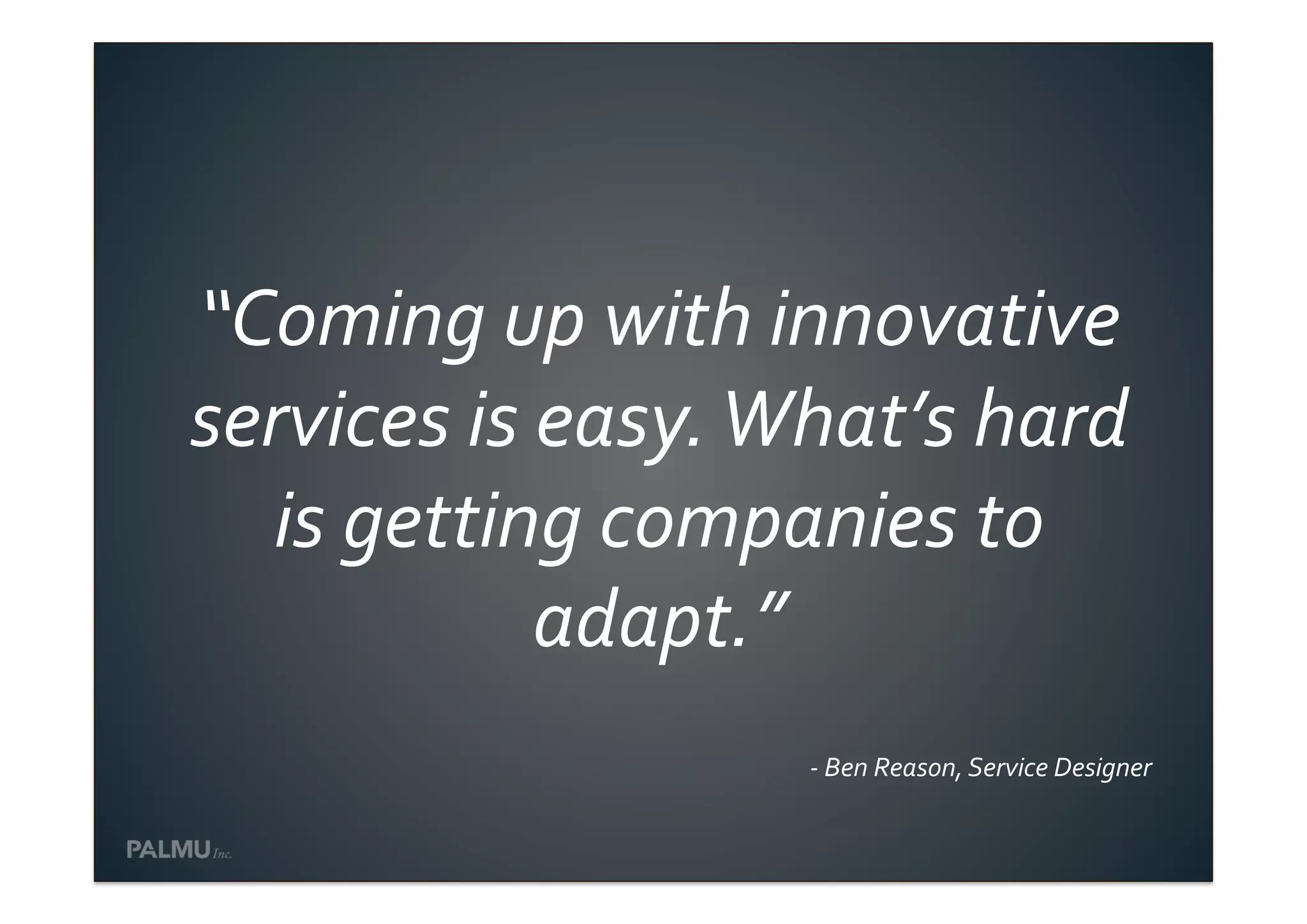 Service Design Breakfast - How to fail in service design - Reima Rönnholm, Palmu