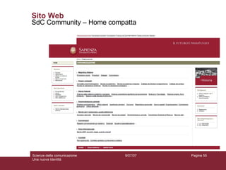 Sito Web SdC Community – Home compatta 