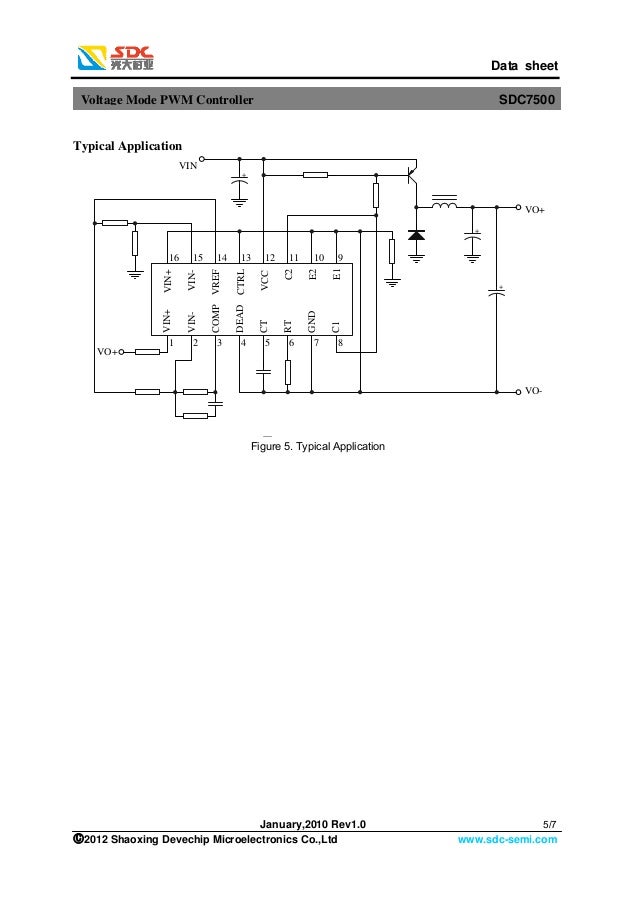 Modulador de Ancho de Pulso en Fuentes ATX Sdc7500