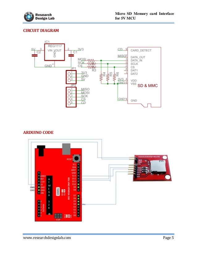 Micro SD Memory Card Interface for 5V MCU
