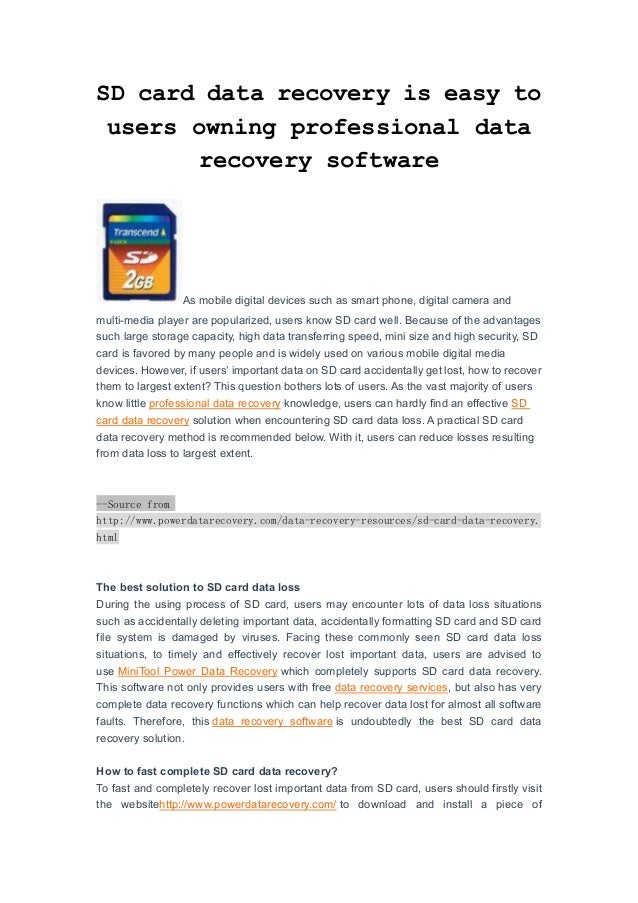 free unlimited sd card data recovery software free unlimited sd card data recovery software