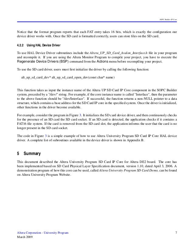 Altera University Program Flash Memory Demo Altera University Program Flash Memory Demo