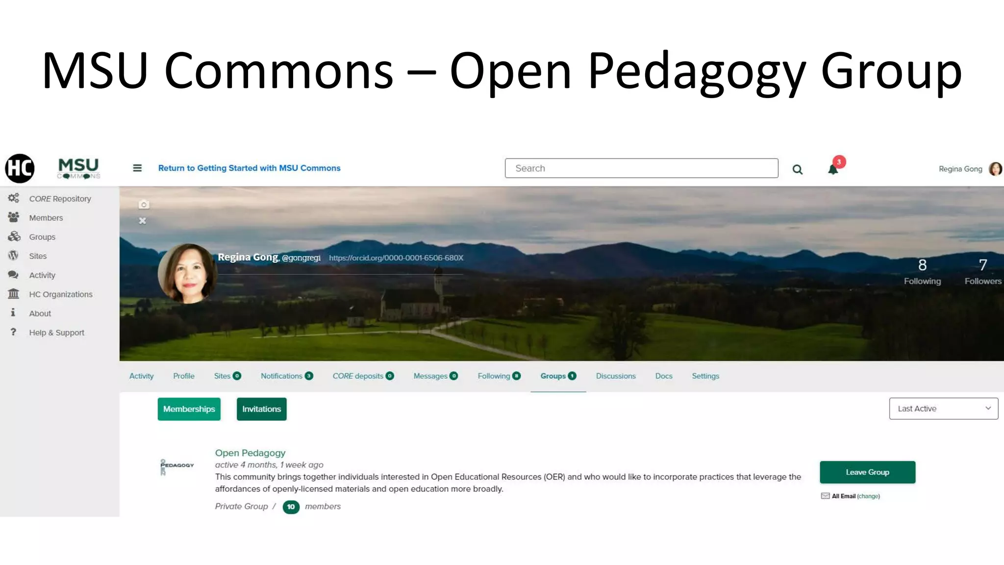 MSU Commons – Open Pedagogy Group
 