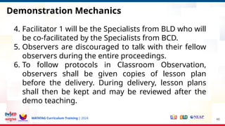 Instructor Observation Course Class-Observation for teachers for public schools | PPTX