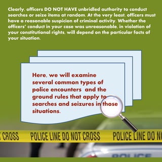 Search and seizure ground rules | PDF