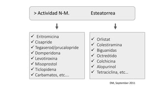 Insuficiencia Exócrina Pancreática
EF – 1
• Enzima pancreática altamente estable paso por
tracto GI (ELISA)
• Correlaciona...